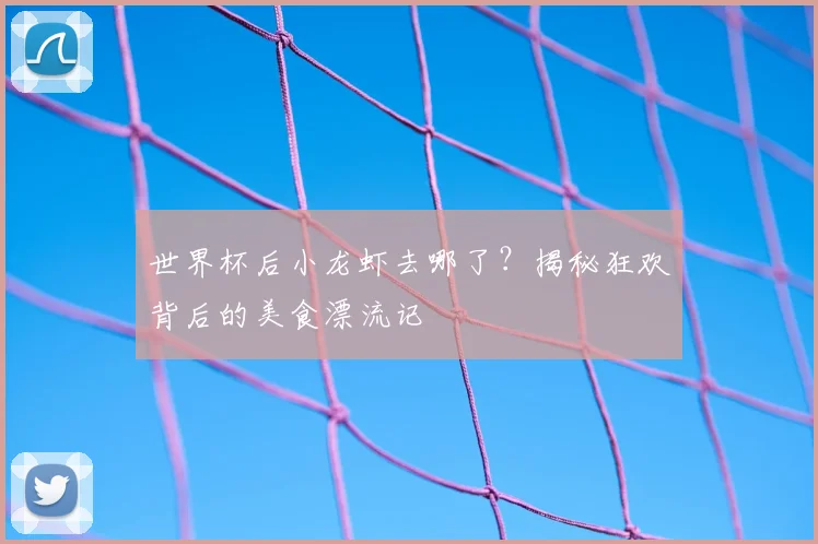 世界杯后小龙虾去哪了?揭秘狂欢背后的美食漂流记