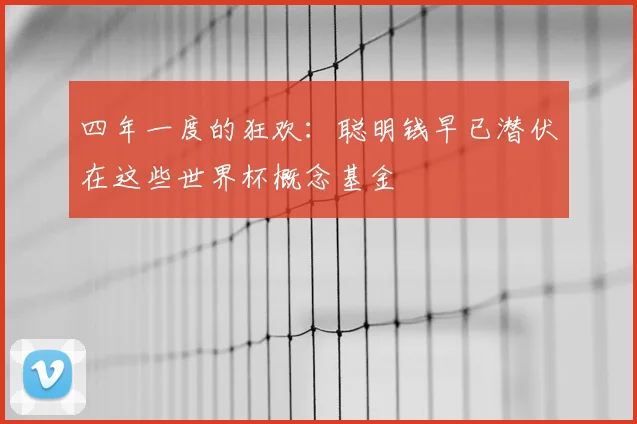 四年一度的狂欢:聪明钱早已潜伏在这些世界杯概念基金